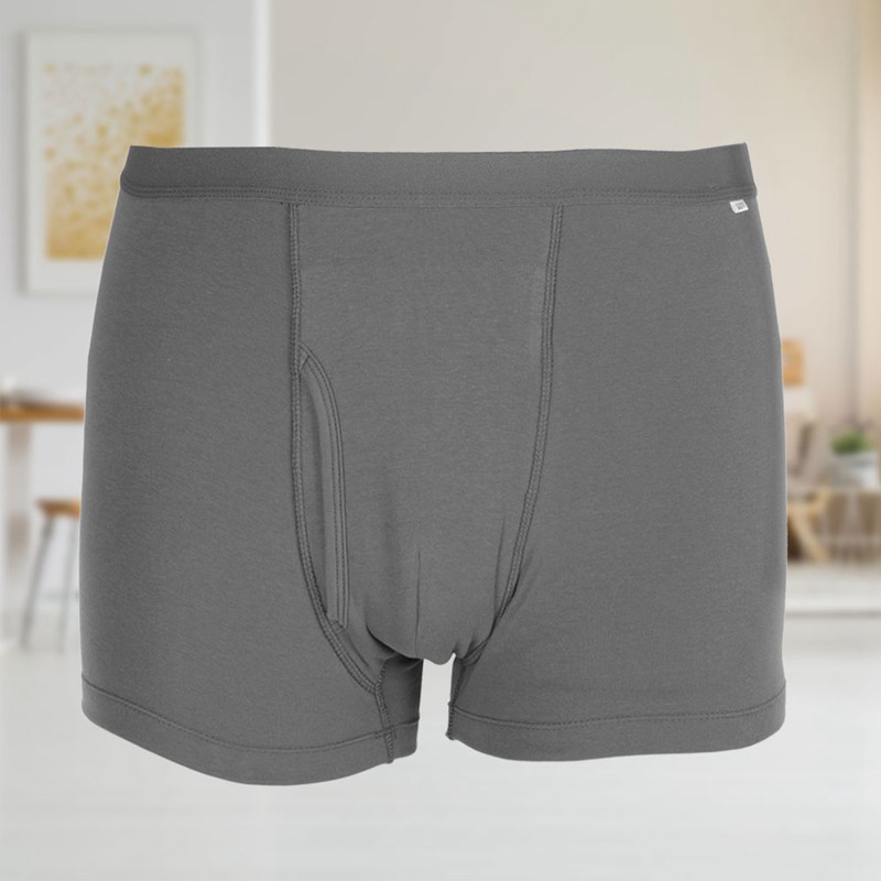 Cotton Breathable Washable Reusable Incontinence Underwear for Men XL