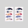 Oottati Waterproof 2 Sheets Small Cute Temporary Tattoo Stickers Colored