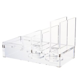 russell+hazel Acrylic Tech Collator, Charging Station for Phone, Tablets and Earbuds, Desk Accessories, 8" x 4" x 5"