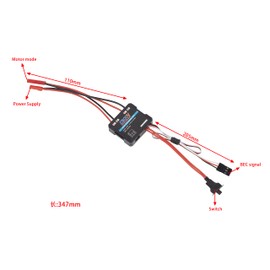 DKKY RC Brushed ESC 40A, RC Motr Electric Speed Controller for 1/16 1/18 1/24 RC Crawler SCX24 AX24 TRX4M FCX24 FCX18 RC Accessories Parts (1 Piece)