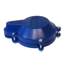 Merrill MFG 6-Inch Well Cap - Watertight Sanitary Pitless Adapter Cover, Cast Iron