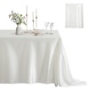 Counfeisly 1 Pack Rectangle Tablecloth Stain Resistant Wrinkle Free Silkly