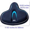 YBEKI Comfortable bicycle saddle cover is filled with gel and