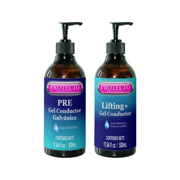 Kit Gel Facial Galvánica Compatible Nuskin Pre Y Tratamiento