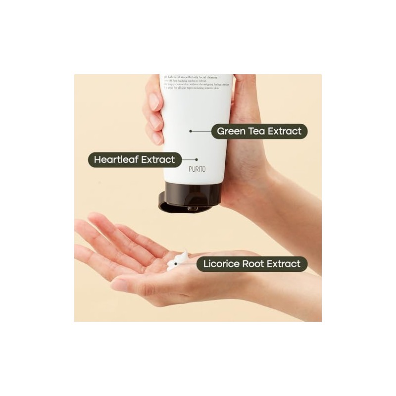 PURITO From Green Deep Foaming Cleanser 5.07 fl oz, pH