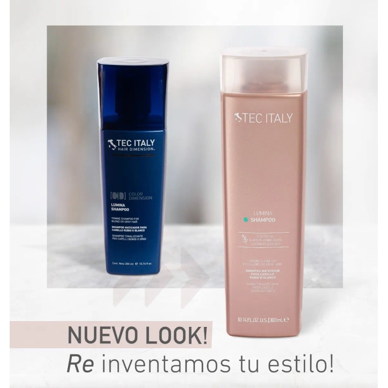 Tec Italy Shampoo Cabello Rubio O Blanco Lumina 300 Ml