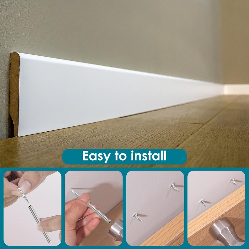 500Pcs Double-Head Skirting Thread Seamless Nail Metal Skirting Line Without