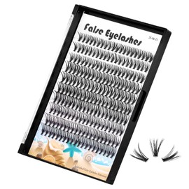Dedila 20D Cluster Eyelashes Mixed10-12-14mm/11-13-15mm/12-14-16mm/16-18-20mm Individual False Eyelashes Thickness 0.07mm D Curl Makeup Volume Eye Lashes 200 PCS (11-13-15mm)