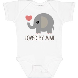 inktastic Loved By My Mimi Grandchild Baby Bodysuit 6 Months 0020 White 22163