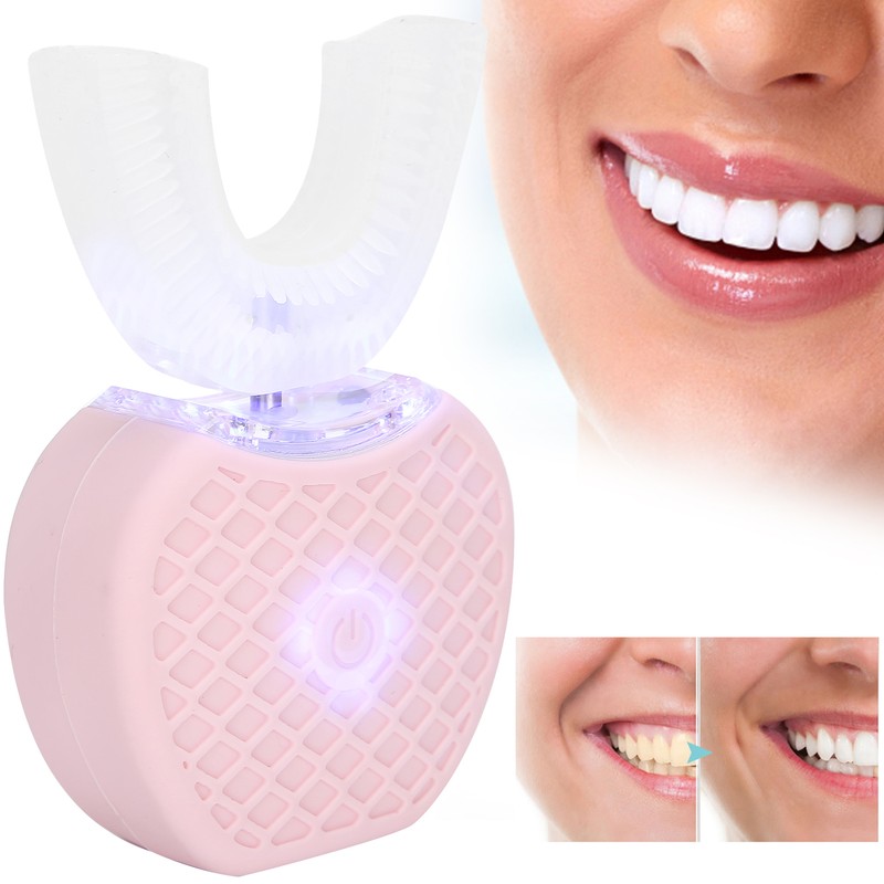 UShape Electric Toothbrush Teeth Whitening Silicone Automatic Massage Toothbrush for