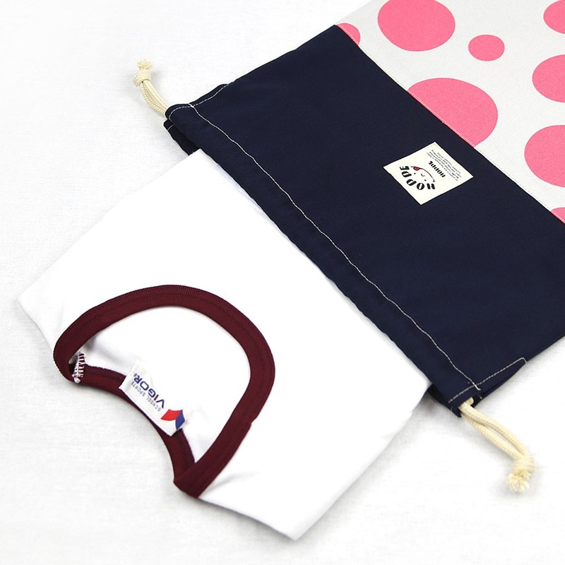 HOPPE Drawstring L, sand beige dot