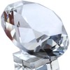 Clear Diamond, Crystal, Paperweight, 3.9 inches (100 mm), 3.1 inches