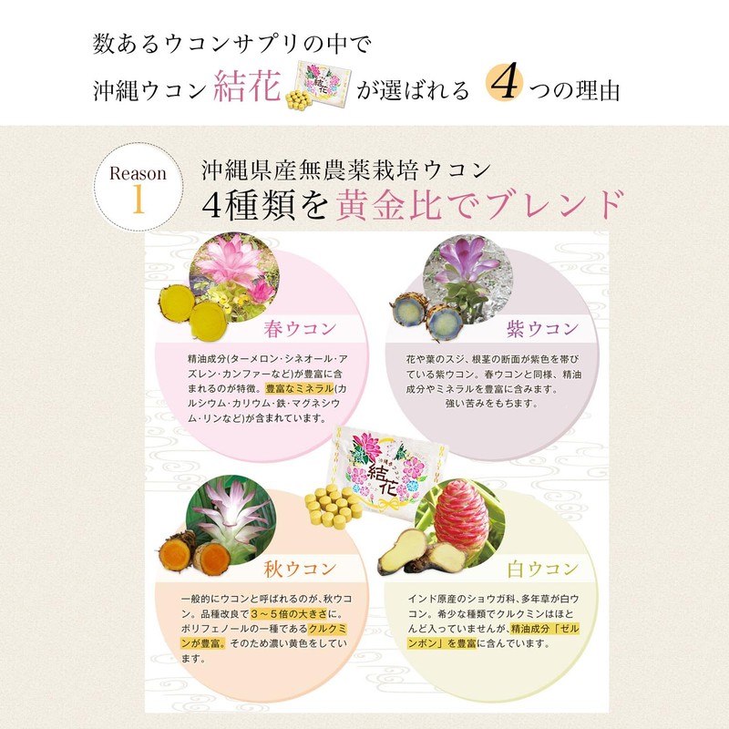 SMILEAGING Okinawa Spring Turmeric Yuka Purple Turmeric Autumn Turmeric (Okinawa