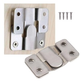 2 Inches Picture Hanger Supports 30lbs - Interlocking Wall Mounting Bracket Hardware Kit for Hanging Mirrors, Picture, Shelf, Whiteboard, Art, Frames -10 Pack