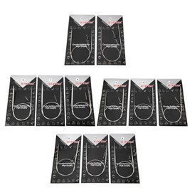 11 Pcs Knitting Needle Set, Stainless Steel, Ring Needle, Rod Needle Set, Hand Knitting Needles, Circular Knitting Needles, Crochet, Round Knitting Needles, Crafting Supplies, 16.9 inches (43 cm)