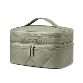 LOVEVOOK Hanging Toiletry Bag, Waterproof Toiletry Bag for Women, with Hooks, Large Wash Bag, Wash Bag, Cosmetic Bag, Cosmetic Case, Cosmetic Bag, Green, M