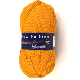 Woolcraft New Fashoin DK Knitting Yarn/Wool - 100g Double Knit Ball -78 Shades (Mustard - 140)
