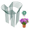 LKSSZS 12 Pack Garden Plant Support Stakes, Half Round Peony