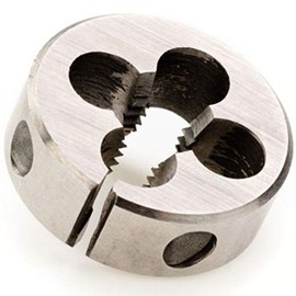 M10 x 1.5 HSS Circular Split Die for Threading - Round - Metric Course Pitch - DIN223 Standard (M10 x 1.5 (25mm OD))