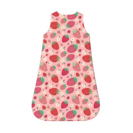 Figtihw Strawberry Baby Sleep Sack Toddler Wear Blanket Soft Sleeping Bag For Infant Unisex Girls Boys Small