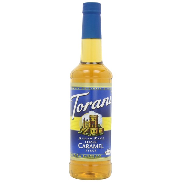Torani Sugar Free Syrup, Classic Caramel, 25.4 Ounce Bottle