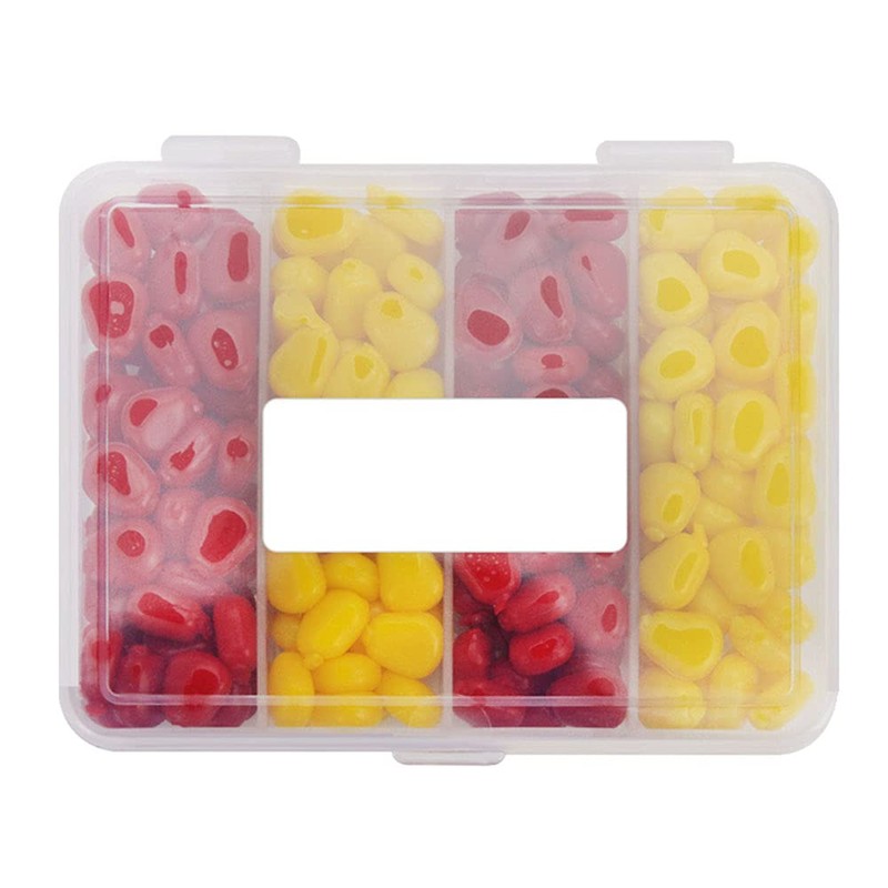 ANCLLO 200pcs Fake Corn Soft Baits Simulation Carp Fishing Lures