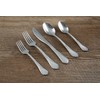Cambridge Silversmiths Heather Sand 20-Piece Flatware Silverware Set, Stainless Steel,