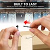 Perco 5 Inch Black Hang Tag Snap Lock Pins -