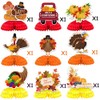 9Pcs Thanksgiving Day Honeycomb Table Centerpieces Turkey Pumpkin Maple Leaves