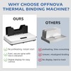 OFFNOVA Thermal Binding Machine 500 Sheets Capacity, No Preheat, Air