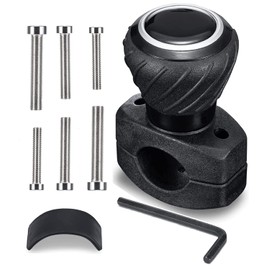 NON-SQUARE Steering Wheel Spinner Knob, Deluxe Boat Steering Wheel Knob, Universal Steering Wheel Knob Spinner Fit for Semi Trucks, Tractors, Lawn Mowers, Forklifts, Cars, Etc.