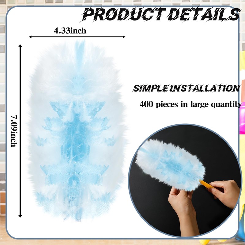 Vesici 400 Pcs Duster Refills Compatible with Swiffer Dusters Bulk