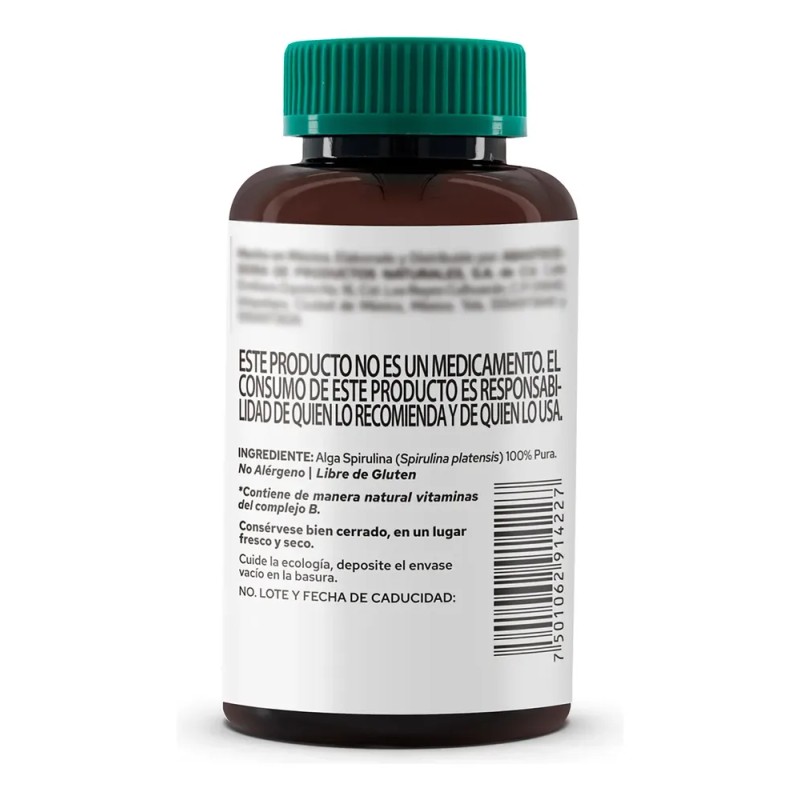 Suplemento Alga Spirulina (180 Tabletas) - Pronat