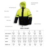 HAOKAISEN High Visibility Reflective Safety Jacket, Rain Suits for Men