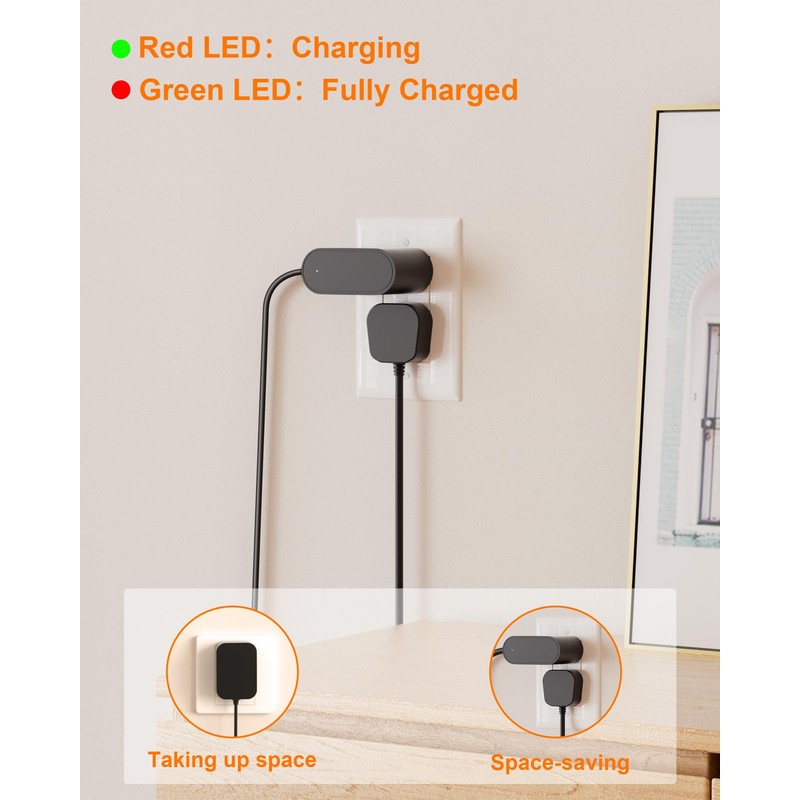 VHBW 9V Power Cord Compatible with Crosley Record Player Cruiser