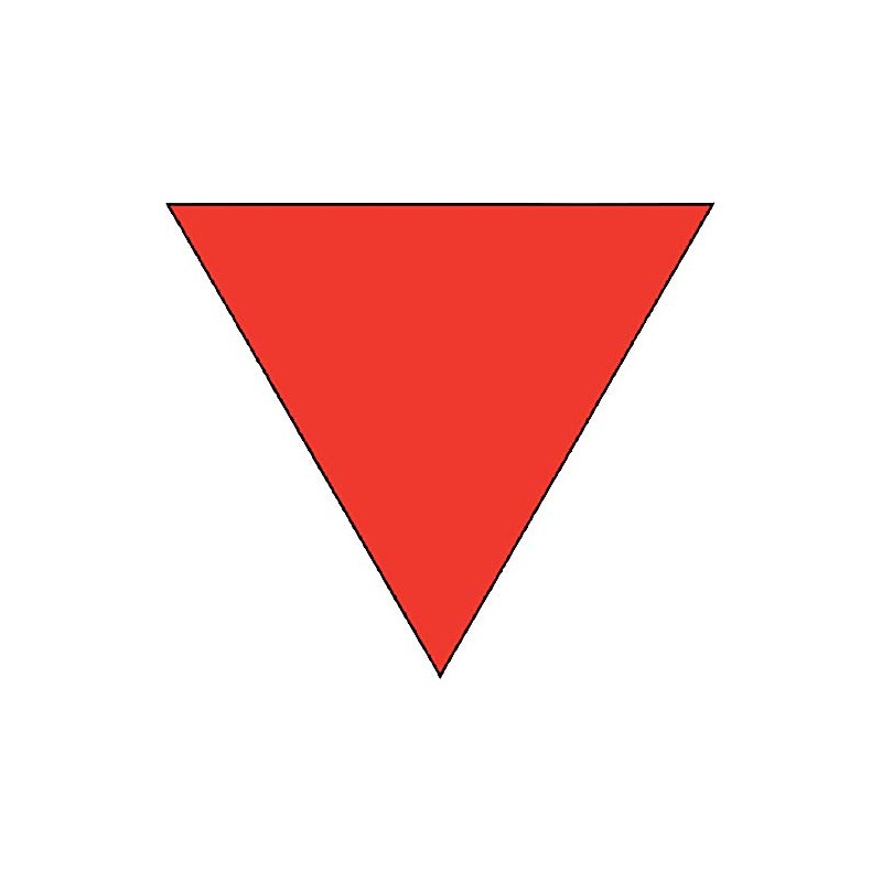 Unit 319-52 Fire Brigade Entrance Station, Reflective, Triangular (2 Pieces)