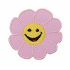 Wholesale Applique Smiling Daisy - PINK - Flowers/Face - Iron