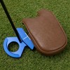Golf Mallet Putter Cover Headcover, Magnetic Closure Premium Leather Birdie