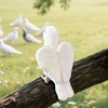 LuLezon Realistic White Dove Plush -24cm Peace Dove Stuffed Animal