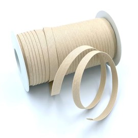 Craft Cult 9mm Plain Double Fold Bias Binding Tape - 25 Metre Roll (129 - Beige)