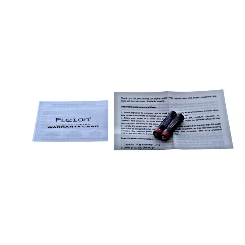 FUZION VP-100 PROFESSIONAL DIGITAL MINI SCALE- 100G X 0.01G-COLOR-BL