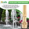 Brass Fountain Nozzle, 3/8" Thread - Durable & Versatile Spraying