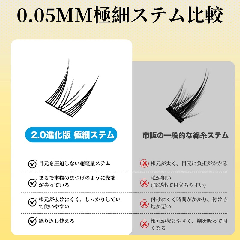 Chaichi Time False Eyelashes, Partial False Eyelashes, Natural Bunch, 18
