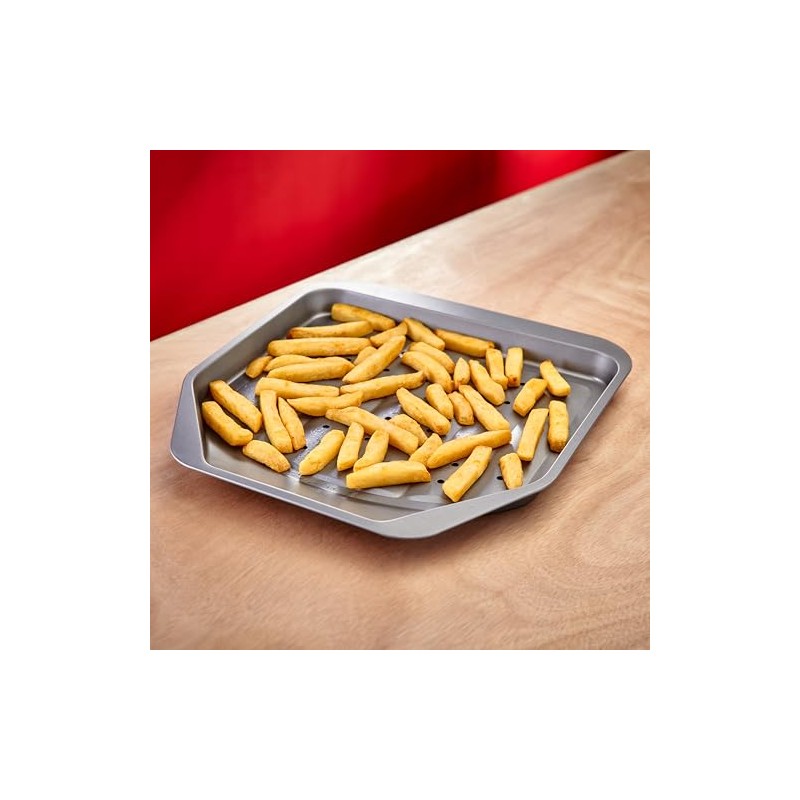 Judge Everyday Non Stick Perforated Chip Tray, Carbon Steel, Grey