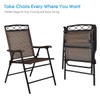 3-Piece Bistro Set, Patio Dining Furniture Set, Round Textured Glass