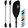 OCEANBROAD Kayak Paddle 90.5in/230cm Alloy Shaft 2-Piece Floatable Kayak Oar