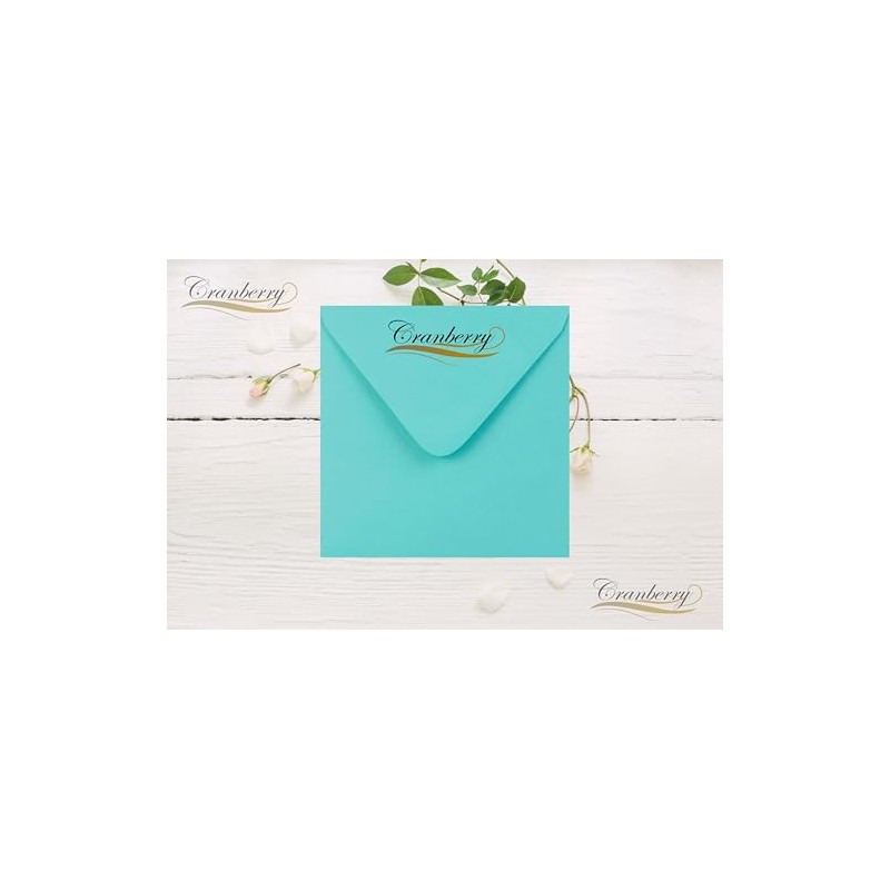 6" x 6" Turquoise Envelopes x 25 Pack. 100gsm Weight.