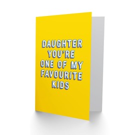 Artery8 Birthday Card One of Favourite Kids For Daughter Greeting Card Fun Funny Humour Joke