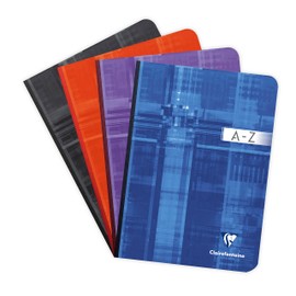 Clairefontaine 9549C Address Book DIN A5 14.8 x 21 cm with Soft Cover 96 Sheets Squared 90 g Assorted Colours Pack of 1