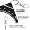Costume Wizard 3D-Printed PLA Turkey Spur Gauge with Keychain Clip